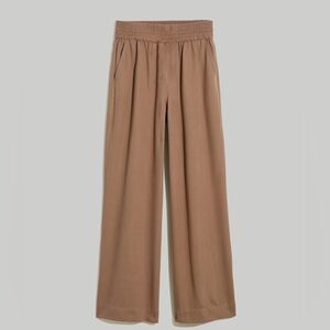 Madewell Tan Suit Pants with Elastic Waistband (L)